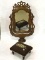 Lot of 2 Including Wish Bone Design Dresser Mirror