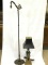 Lot of 2 Lamps Including Metal Floor Lamp-No