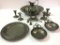 Lg. Group of Pewter Items Including