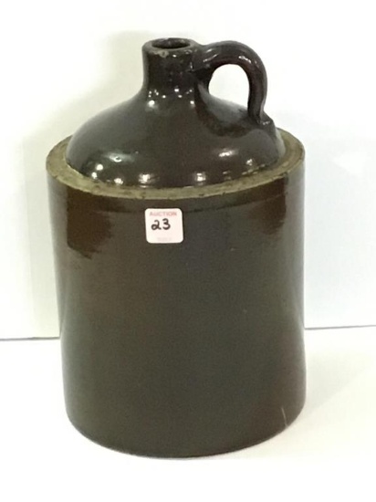 Galesburg Pottery Co. Brown Stoneware Crock Jug-