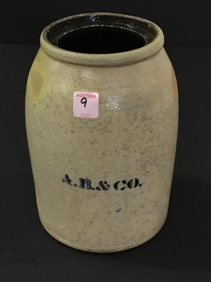 Chicago Pottery Stoneware Jar Marked AB & CO.