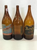 Lot of 3 Adv. Beer Bottles Including