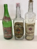 Lot of 3 Adv. Bottles Including Gordon California
