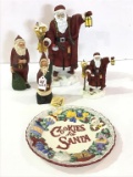 Lot of 5 Christmas Collectibles Including 4-