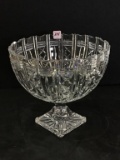Very Heavy Fifth Ave. Lead Crystal Round Pedestal