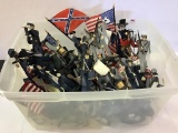 Plastic Bin Filled w/ Hand Made Civil War