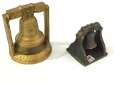 2-Pair of Liberty Bell Design-Metal & Iron