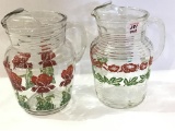 Pair of Very Nice 1950's Decorated Lemonade