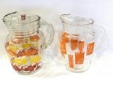 Pair of Very Nice 1950's Decorated Lemonade