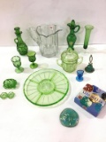 Group of Glassware Including Clear Glass