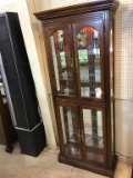 Very Nice Contemp. Lighted Display Cabinet