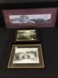 Lot of 3 Various Framed Photos of Dixon, IL