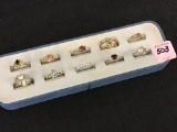 Lot of 12 Costume Jewelry Rings