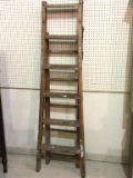 Primitive Wood Step Ladder (Approx. 6 Feet Tall)