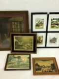 Lot of 5 Various Framed Prints Including