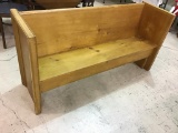 Wood Church Pew Type Bench-Approx. 30 Inches Tall