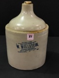 1 Gal Stoneware Jug Front Marked