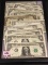 Lot of 23 One Dollar Silver Certificates & Notes