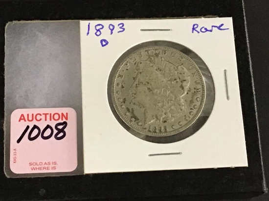 1893-O  Morgan Silver Dollar