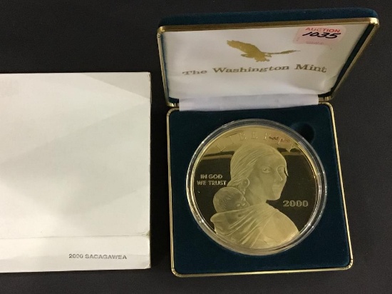 2000 Liberty Sacagawea 4 OZ .999 Fine Silver 24K