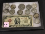 Collection Including Red Seal 2-Dollar Bill,