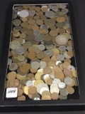 Lg. Group of Foreign Coins Including Some Silver