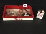 Winston Cigarette Adv. Ashtray & Lighter
