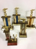 Lot of 5-1972 Boat Racing Trophies