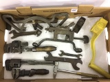 Group of Old Tools Including Various Wrenches-