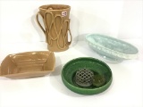 Lot of 4 Pottery Planters & Vases Including