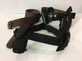 Lot of 3 Various Holster Belt Rigs Including