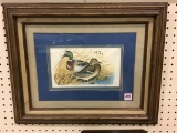 Framed-Signed Duck Print by Patrick