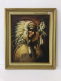 Framed-Signed Indian Painting