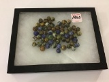 Collection of Approx. 64 Miniature Marbles-