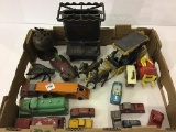 Group w/ Various Toy Cars & Trucks, Horse