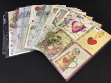 Collection of Approx. 60 Very Nice Old Valentine