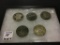 Lot of 5 Morgan Silver Dollars Including