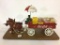 Metal Horse Drawn Coca Cola Delivery Wagon w/