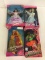 Lot of 4 Barbies-NIB Including Hula Hair,