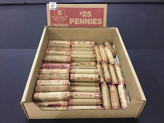 Group of 50 Rolls of Un-Researched Wheat
