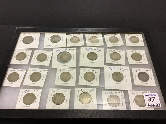 Collection of 23  Various V-Nickels