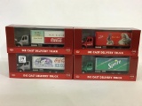 Lot of 4-K-Line Coca Cola Die Cast Delivery Trucks