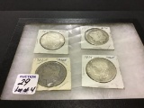 Lot of 4-Morgan Silver Dollars Including