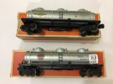 Lot of 2 Lionel O Gauge Tank Cars Including