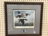 Framed-Signed & Numbered Bufflehead