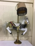 Homemade Plastic Carousel Decorated Horse Lamp