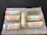 Lot of 7-Rolls of 2009 Quarters