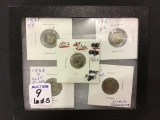 Lot of 5 Old Coins Including 2-1831-5 Cent Coins,