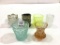 Lot of 6 Various Glass Toothpick Holders