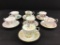 Lot of 7 Bone China Floral Design Cups